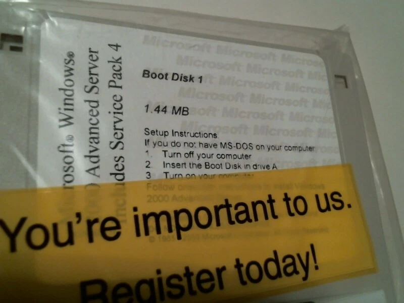 NEW Microsoft Windows 2000 Advanced Server boot X09-80755 X09-80749 - image 3