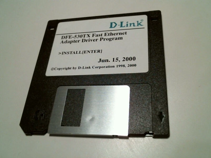 D-Link DFE-530TX Fast Ethernet Adapter Driver Program - 3.5" floppy disk