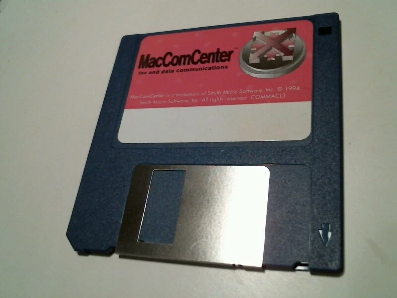 MacComCenter fax data communications Smith Micro 1994 - 3.5" floppy disk