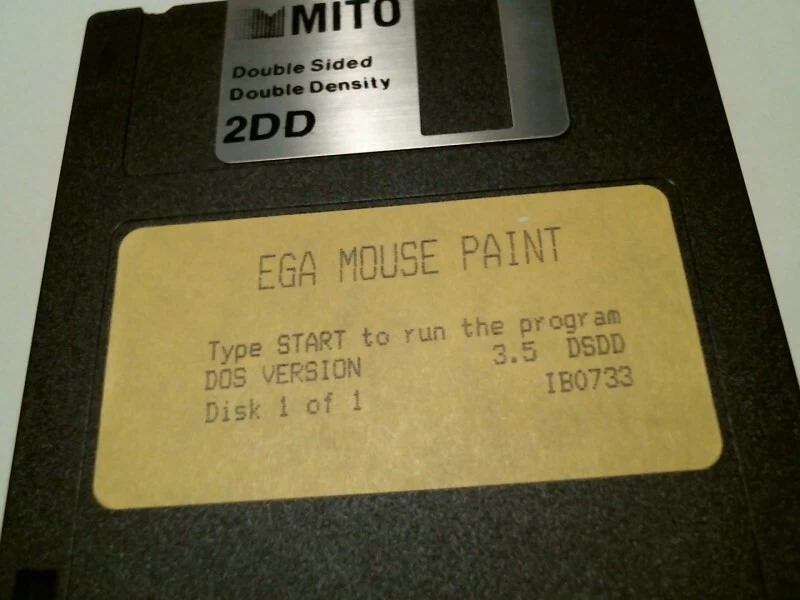 EGA Mouse Paint DOS version - 3.5" floppy disk - image 2