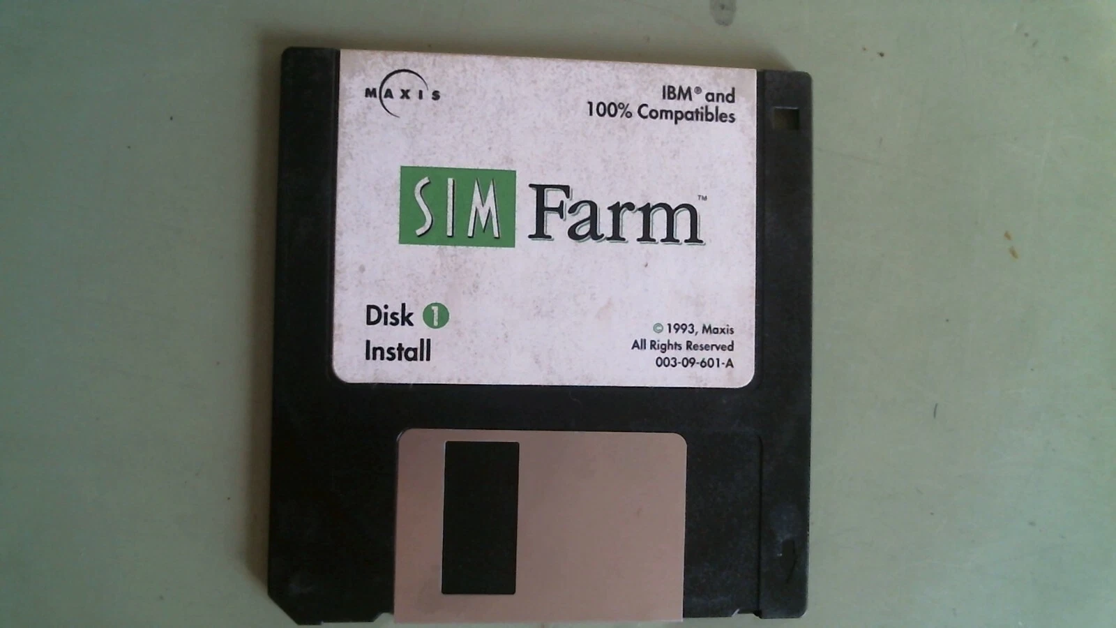 Sim Farm IBM Maxis Disk 1 Install - 3.5" floppy disk