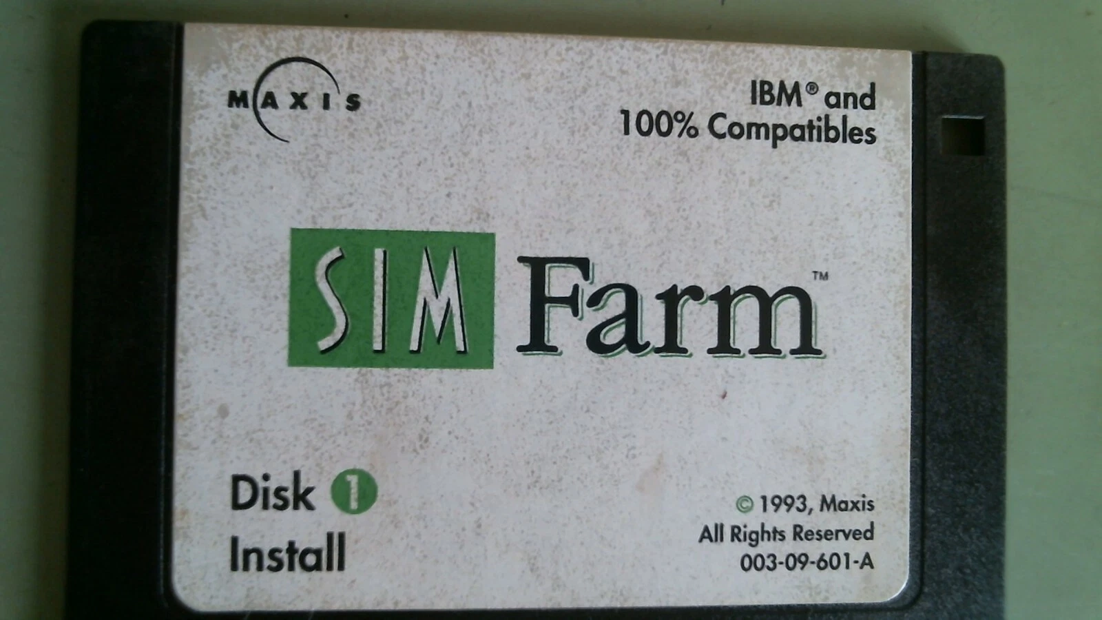 Sim Farm IBM Maxis Disk 1 Install - 3.5" floppy disk - image 2