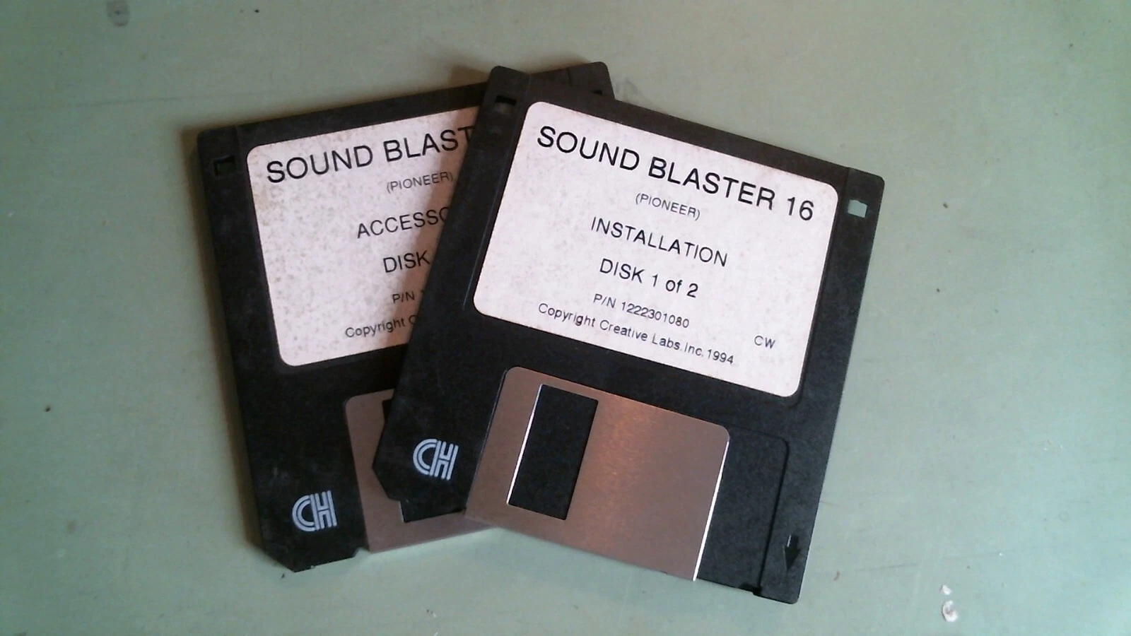Sound Blaster 16 Pioneer Installation and Accessories Creative 3.5" floppy disks