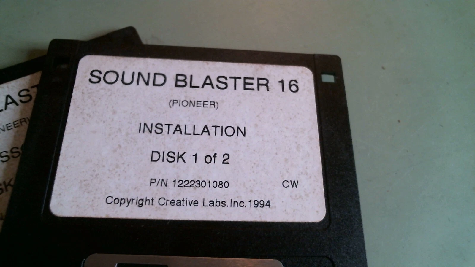 Sound Blaster 16 Pioneer Installation and Accessories Creative 3.5" floppy disks - image 2