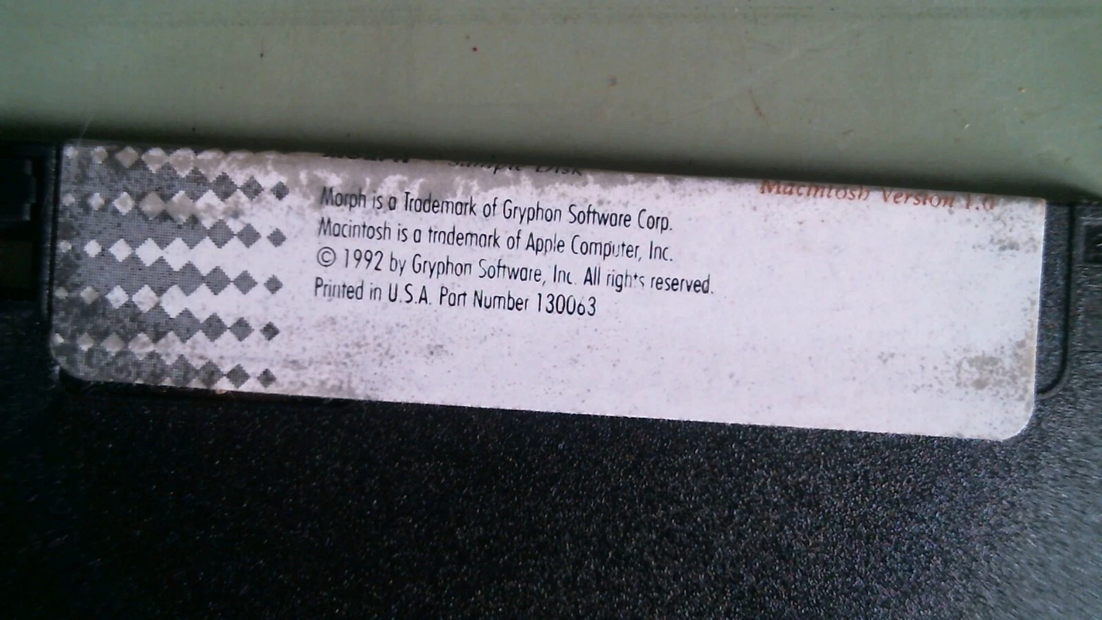 Gryphon Morph Macintosh Version 1.0 Sample Disk - 3.5" floppy disk - image 3