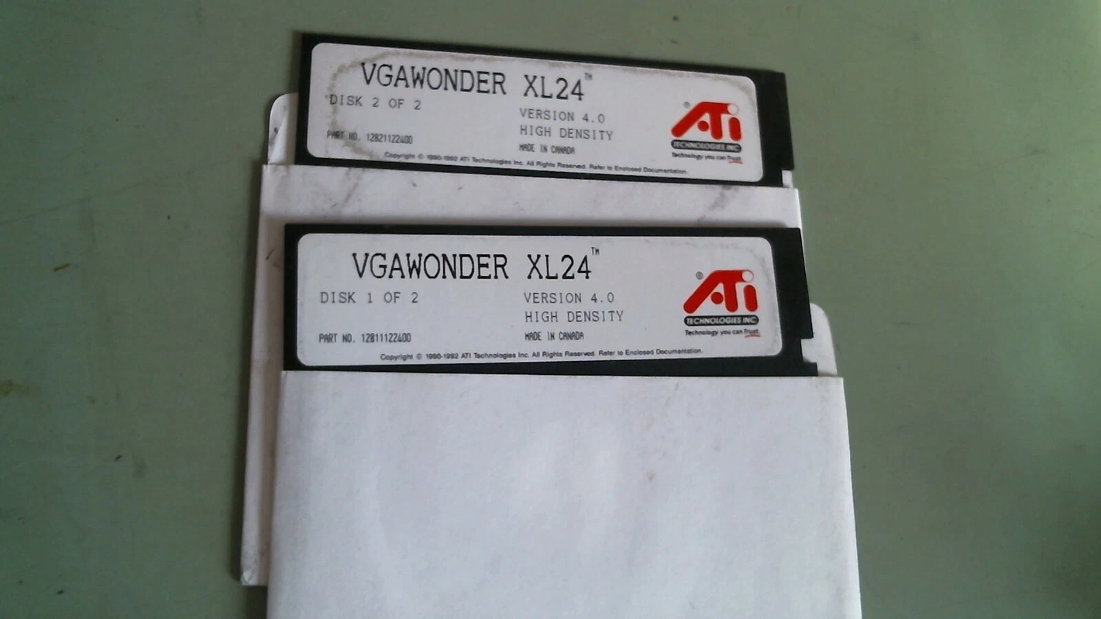 VGAWonder XL24 ATI Technologies Version 4.0 high density - 5.25 floppy disks - image 3