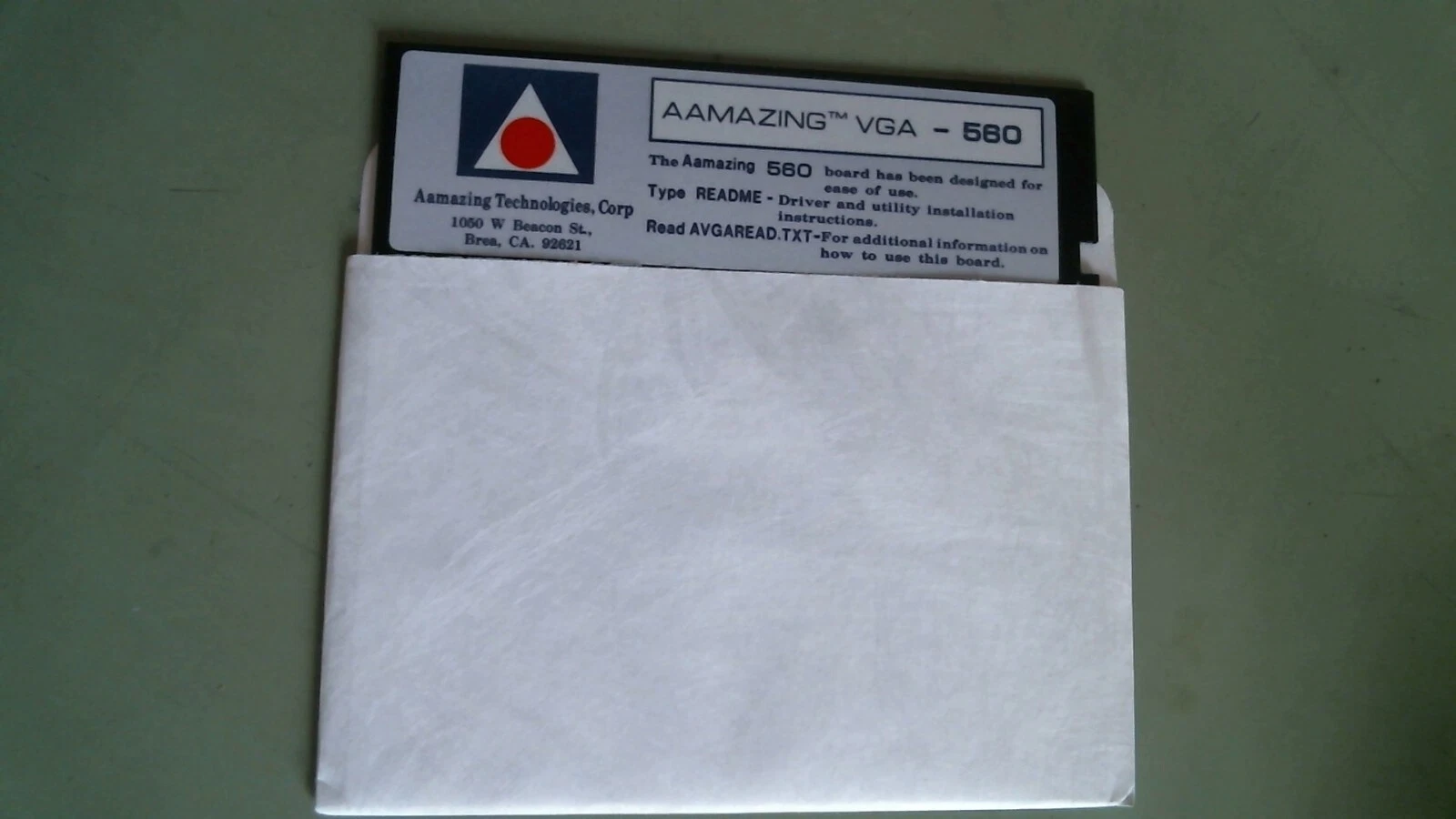 Aamazing Technologies VGA 560 board drivers and utilities - 5.25 floppy disk