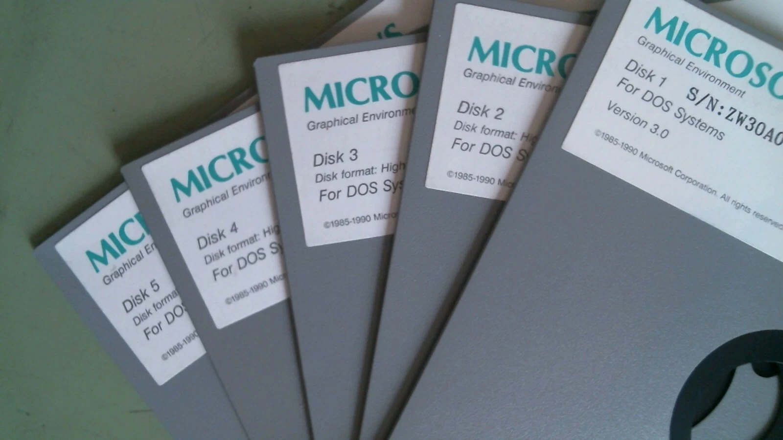 Microsoft Windows Graphical Environment Ver 3.0 Z-Nix DOS - 5.25 floppy disks - image 3