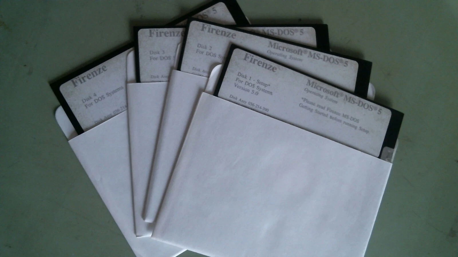 Firenze Microsoft MS-DOS 5 - 5.25 floppy disks
