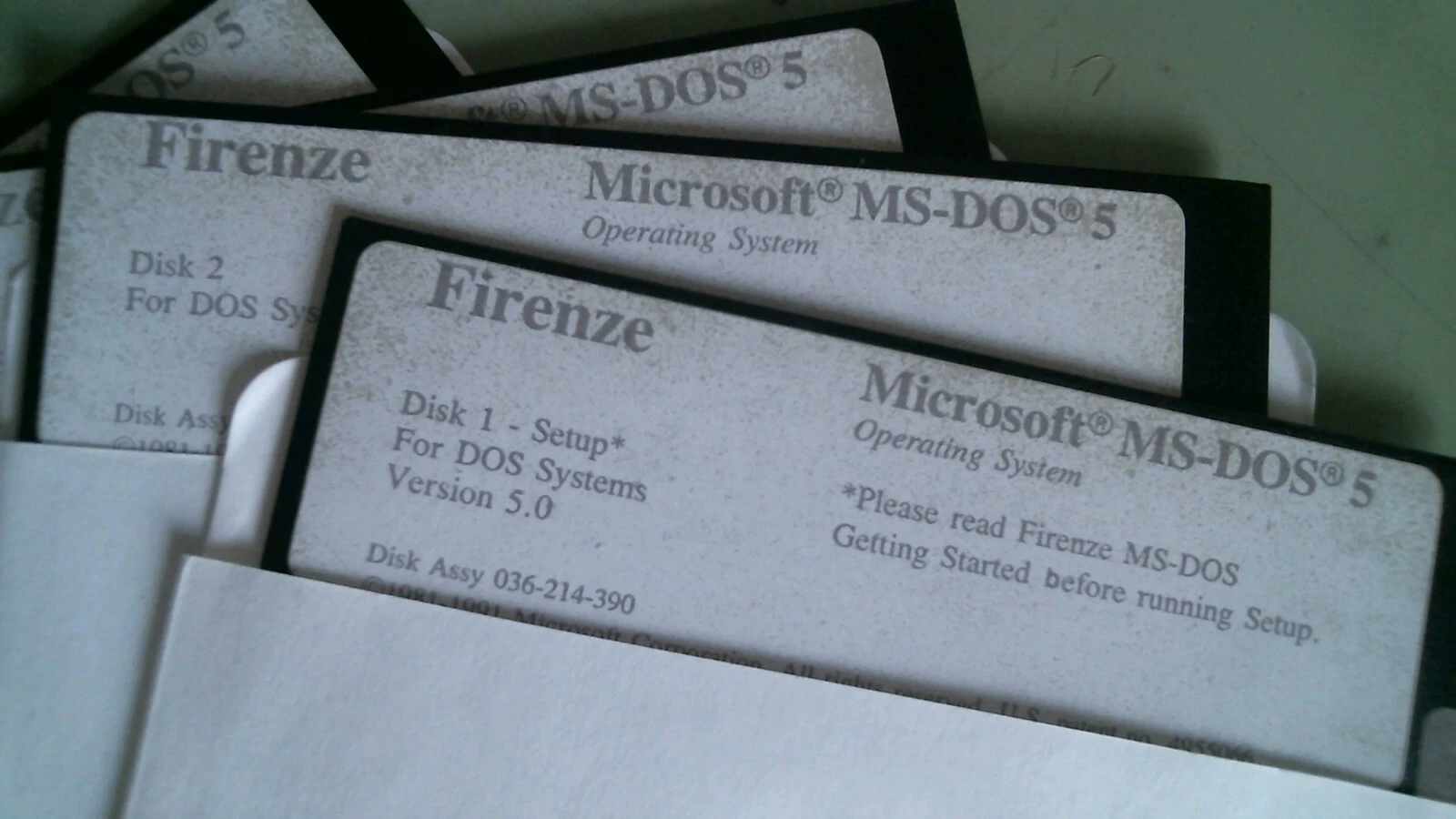 Firenze Microsoft MS-DOS 5 - 5.25 floppy disks - image 2