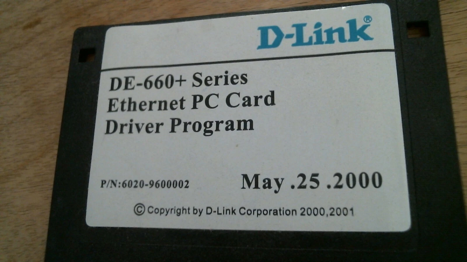 D-Link DE-660+ series ethernet PC card driver program - 3.5" floppy disk - image 2