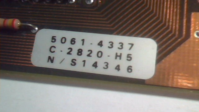 Vintage HP CPU Card SBC from 1989 V30 strange bus 5061-4337 C-2820-H5 5180-1547 - image 6