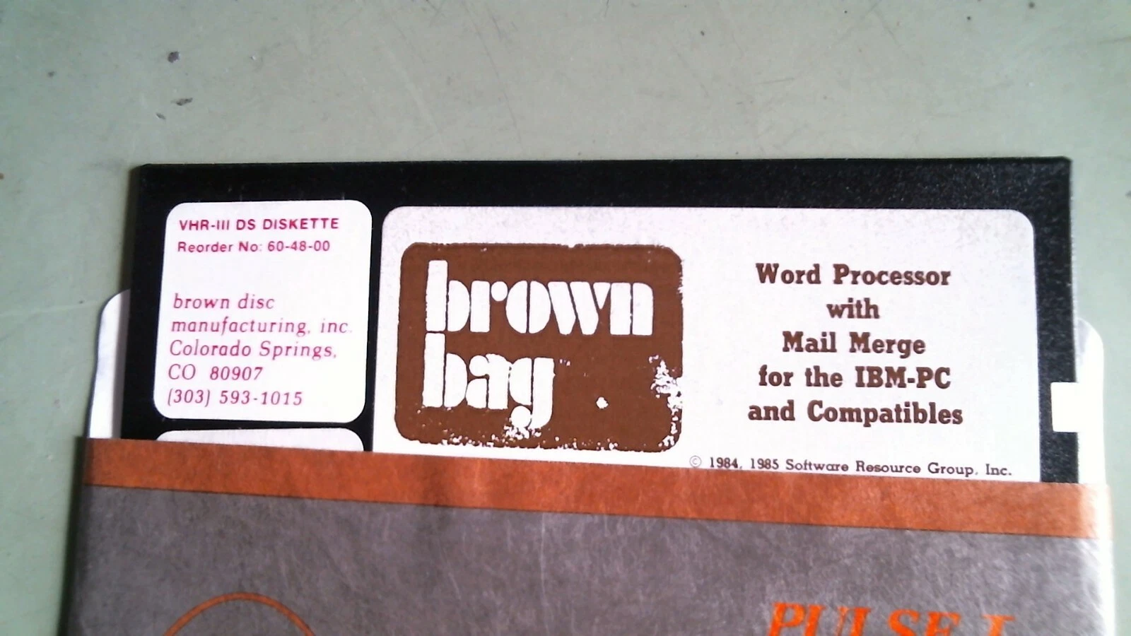 Brown Bag Disc Word Processor for IBM and compatibles - 5.25 floppy disk - image 2