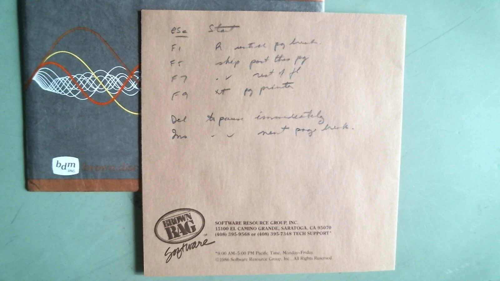 Brown Bag Disc Word Processor for IBM and compatibles - 5.25 floppy disk - image 3