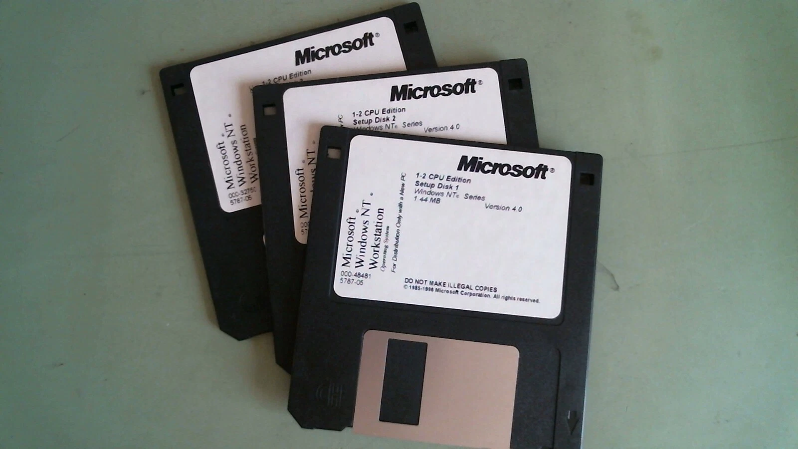Microsoft Windows NT Workstation 1-2 CPU edition Ver 4.0 setup - 3.5 floppy disk