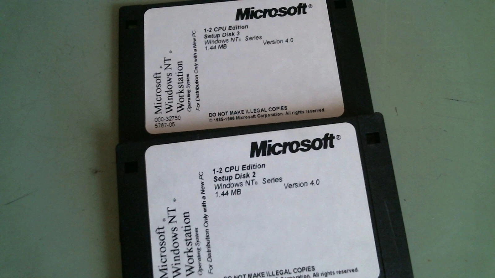 Microsoft Windows NT Workstation 1-2 CPU edition Ver 4.0 setup - 3.5 floppy disk - image 3