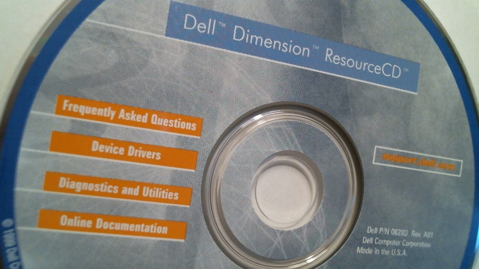 CD - Dell Dimension ResourceCD 0628D A01 Drivers Utilities Documentation - image 2