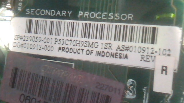 MOTHERBOARD dual XEON HP Compaq 239059-001 010912-102 revR W6000 Socket603 - image 5