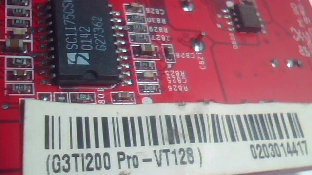 AGP Video Graphics Card Micro-Star MS-8850 Ver 1.1 G3Ti200 Pro - VT128 - image 7