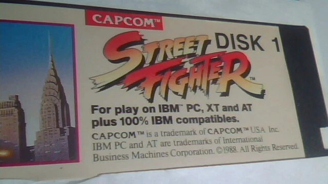 CAPCOM Street Fighter Disks 1 and 2 - 5.25" floppy disk game - image 2