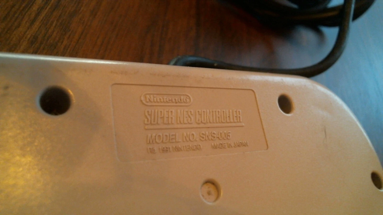 Super NES Nintendo Game Controller SNS-005 1991 - Made in Japan - image 5