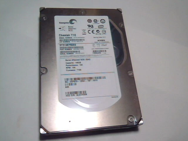 Hard Disk Drive SAS Seagate Cheetah T10 ST3146755SS 9DK066-052 T109 1311 MHAJ-4.