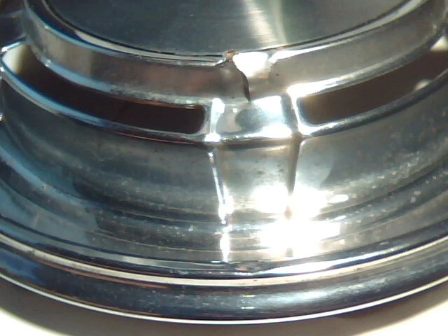 Vintage 1970 Oldsmobile F8 Stainless 5 Slot 14 Inch Wheel Cover Hub Cap OEM Used - image 4