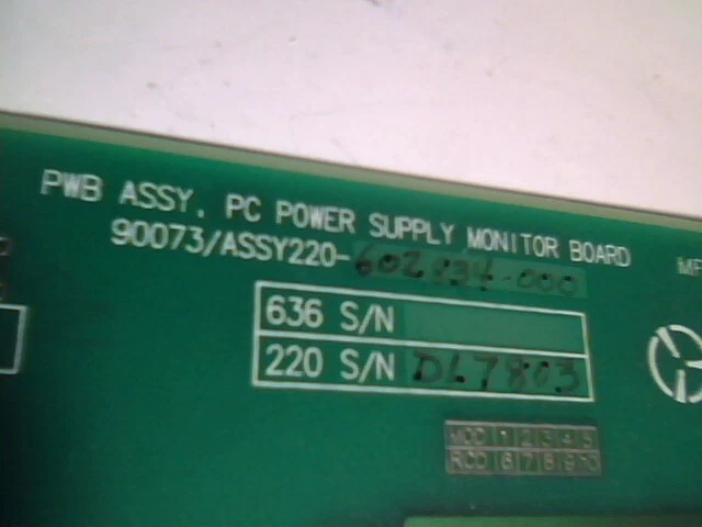 PC Power Supply Monitor Board ISA 8-bit vintage 90073 MFR3AD63 - image 5