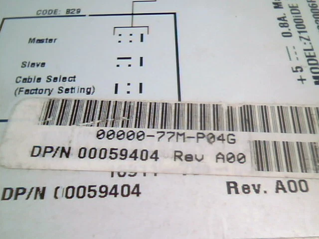 Iomega Z100IDE ZIP 100 drive ATA 40-pin DELL 59404 02065A02 Code:B29 00059404 - image 7