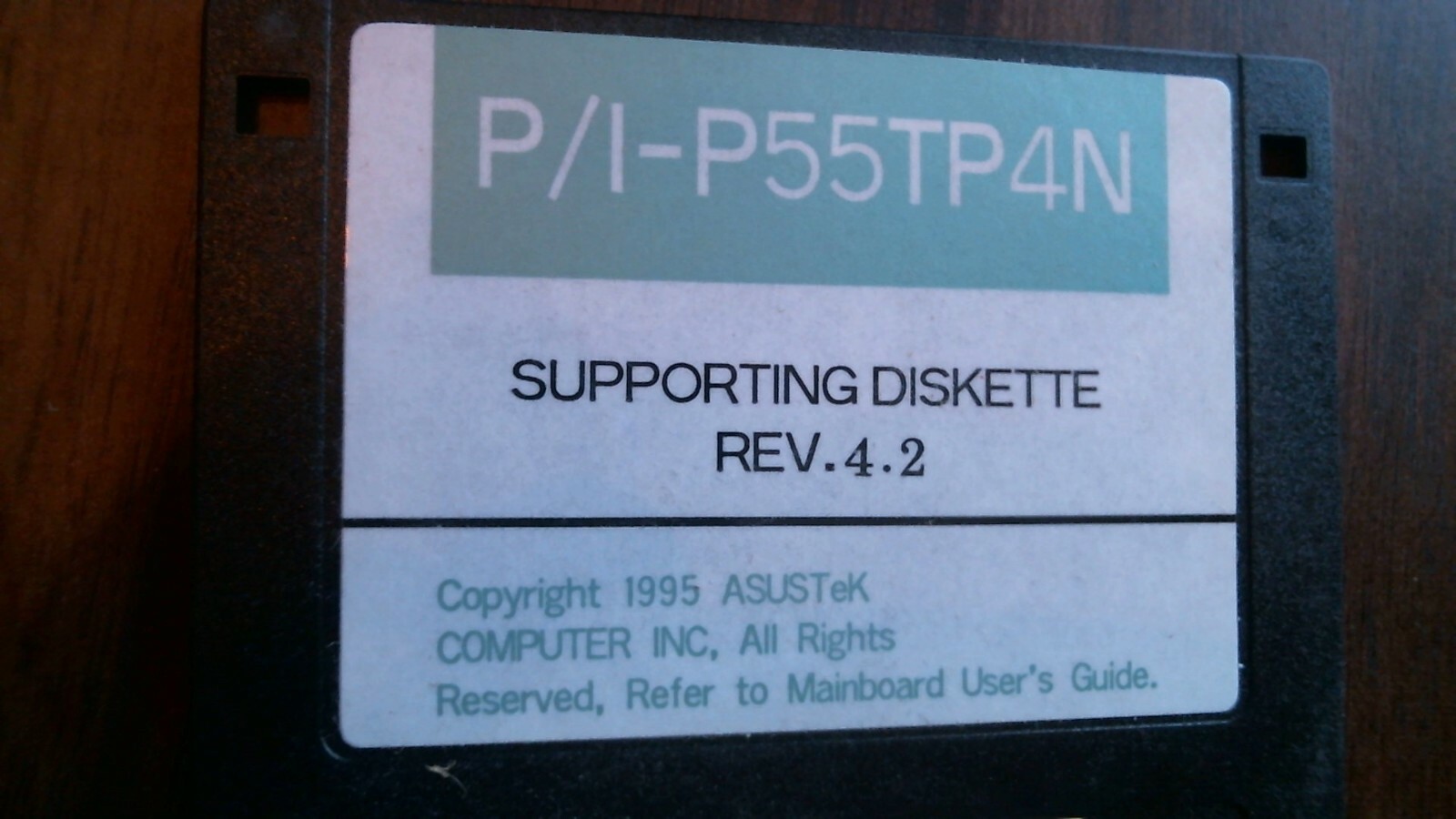 ASUS Mainboard P/I-P55TP4N Rev 4.2 support diskette 1995 - floppy disk 3.5 inch