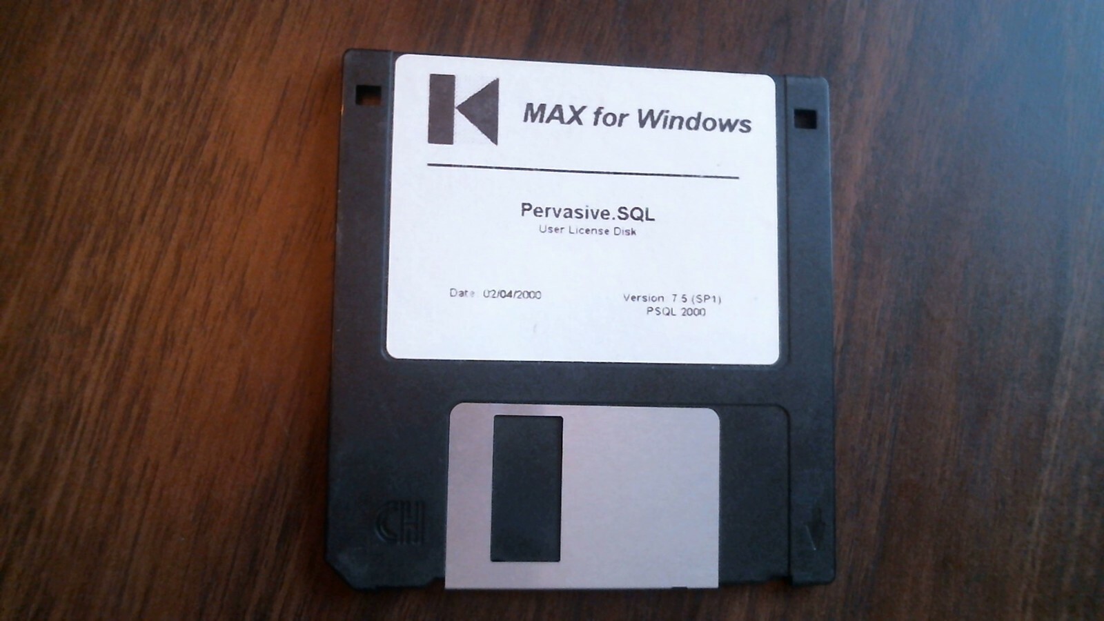 MAX for Windows Pervasive.SQL Ver 7.5 2000 PSQL - floppy disk 3.5 inch - image 2