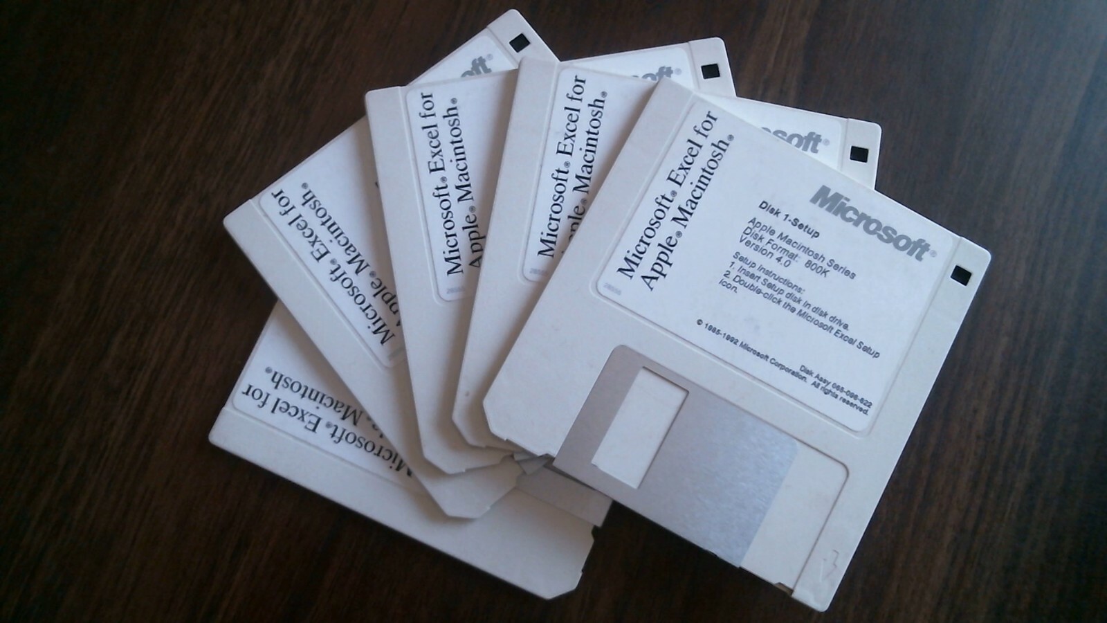 Microsoft Excel Apple Macintosh Ver 4.0 800K 1985-1992 - floppy disks 3.5 inch