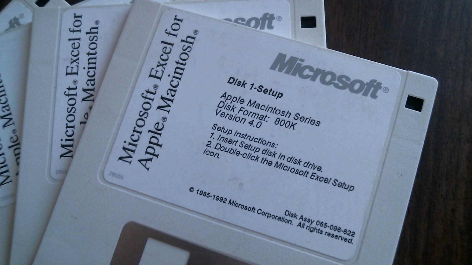 Microsoft Excel Apple Macintosh Ver 4.0 800K 1985-1992 - floppy disks 3.5 inch - image 2