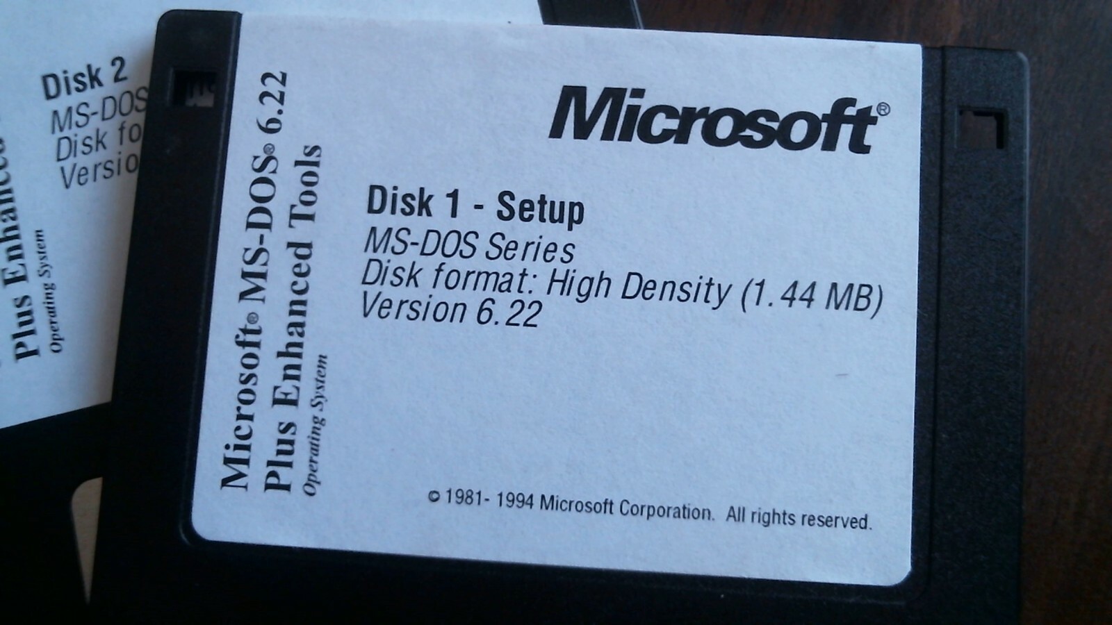 Microsoft MS-DOS 6.22 operating system floppy disks 3.5 inch - image 2