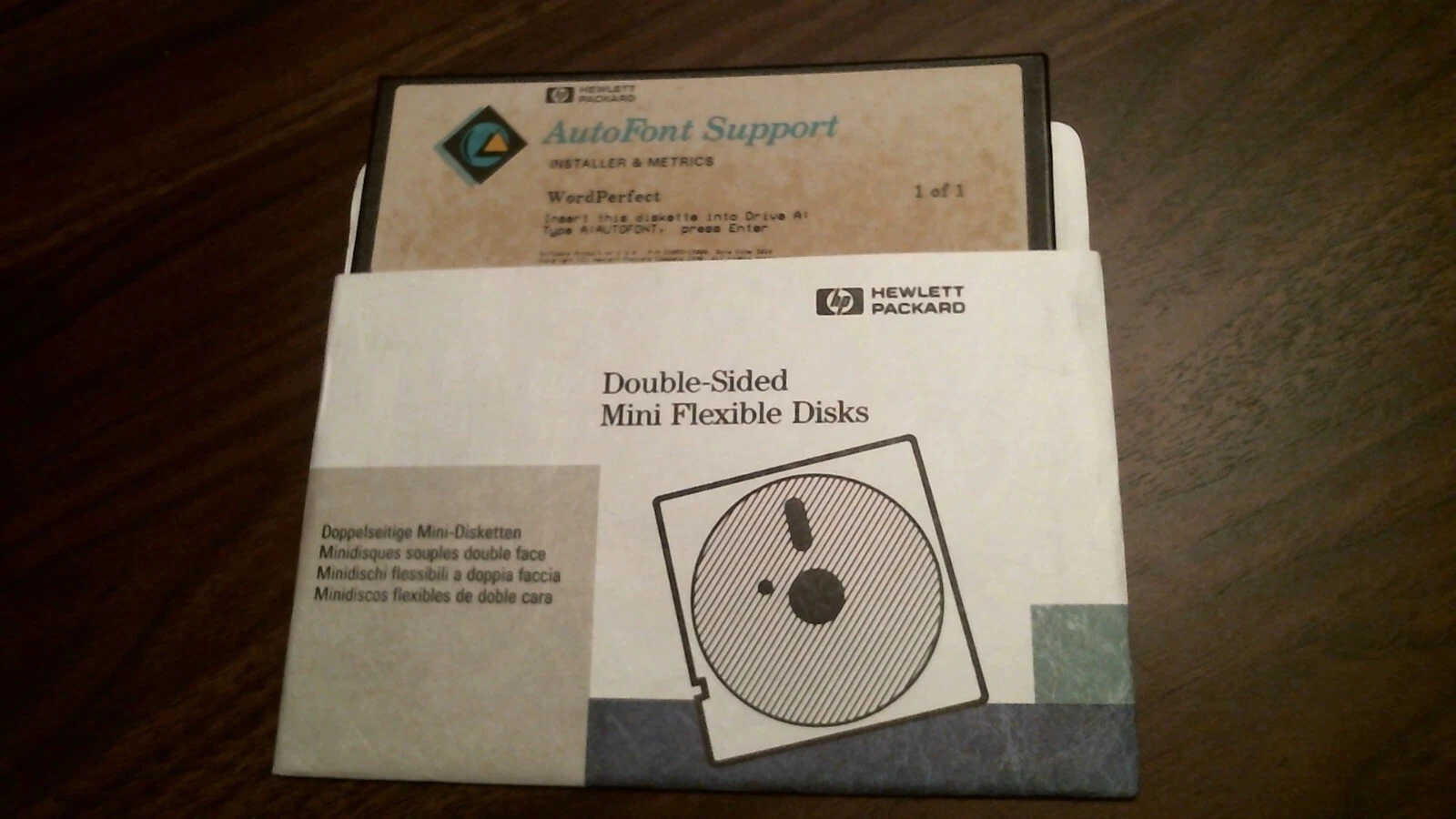 Hewlett Packard AutoFont Support Installer Metrics - floppy disk 5.25 inch