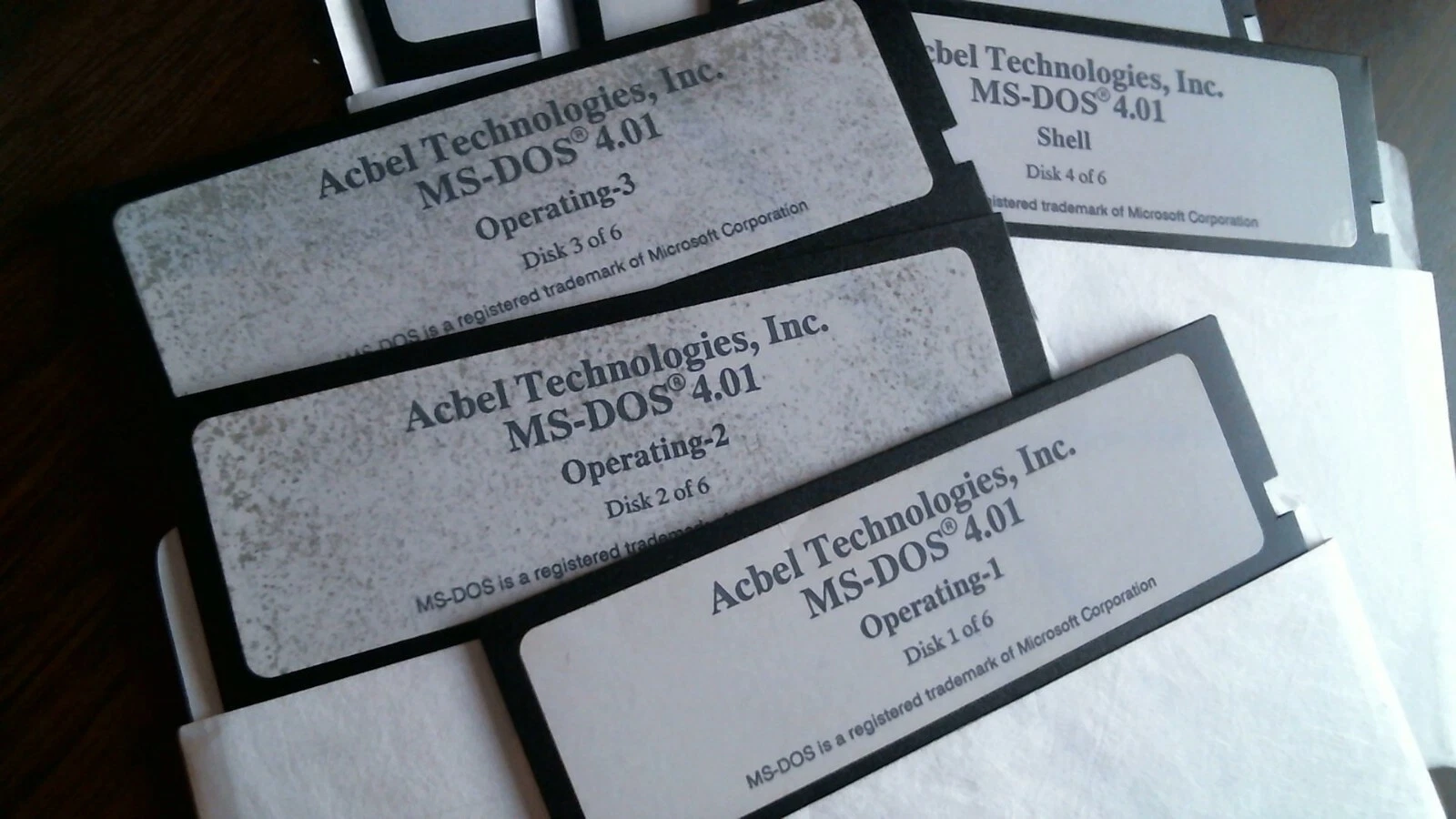 Acbel Technologies Inc MS-DOS 4.01 Operating Disks 1-6 - floppy disk 5.25 inch - image 2