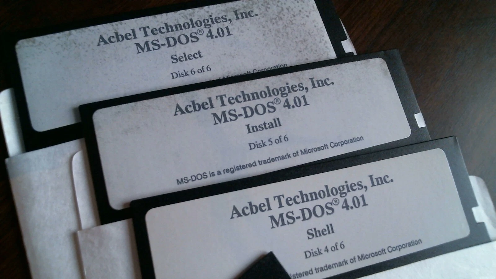 Acbel Technologies Inc MS-DOS 4.01 Operating Disks 1-6 - floppy disk 5.25 inch - image 3