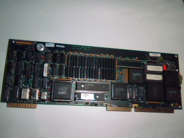 Rare 286 CPU Computer Card HETRA PC 286 AT CPU 81525 CHIPS P82A 1990