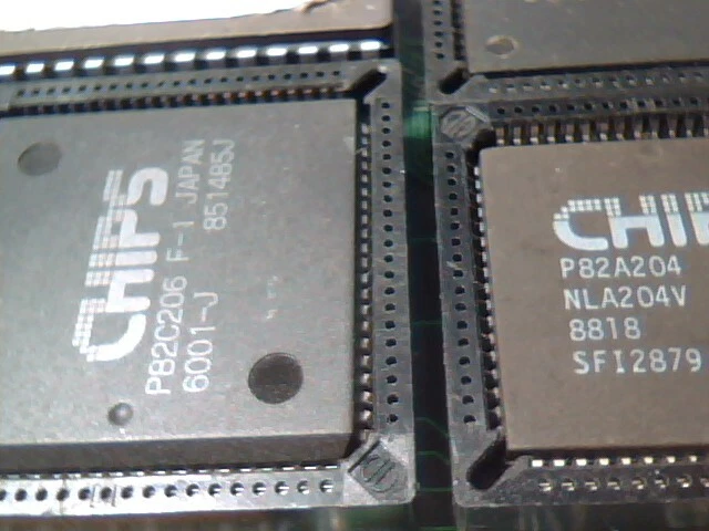 Rare 286 CPU Computer Card HETRA PC 286 AT CPU 81525 CHIPS P82A 1990 - image 11