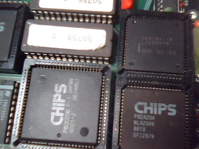 Rare 286 CPU Computer Card HETRA PC 286 AT CPU 81525 CHIPS P82A 1990 - image 4
