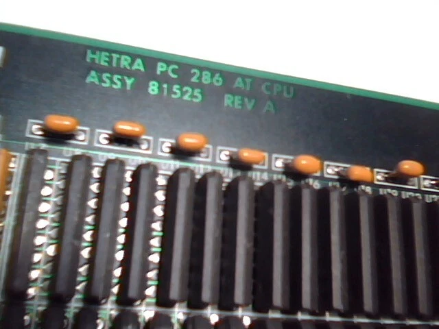 Rare 286 CPU Computer Card HETRA PC 286 AT CPU 81525 CHIPS P82A 1990 - image 6