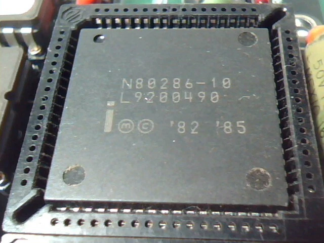 Rare 286 CPU Computer Card HETRA PC 286 AT CPU 81525 CHIPS P82A 1990 - image 8