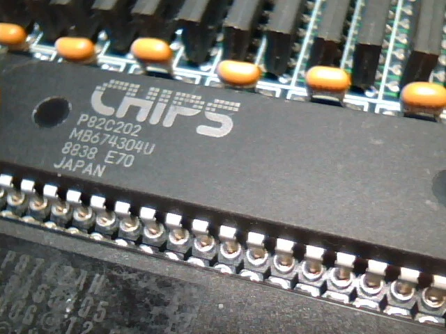 Rare 286 CPU Computer Card HETRA PC 286 AT CPU 81525 CHIPS P82A 1990 - image 9