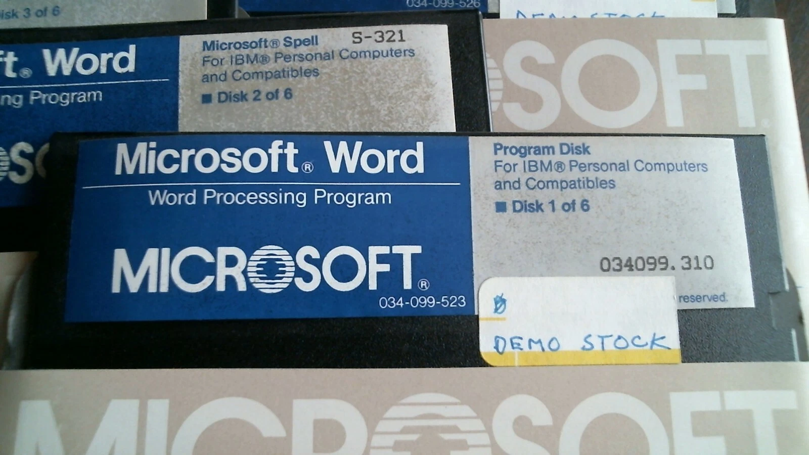 Microsoft Word Processing System IBM - Demo stock - floppy disk 5.25 inch - image 3
