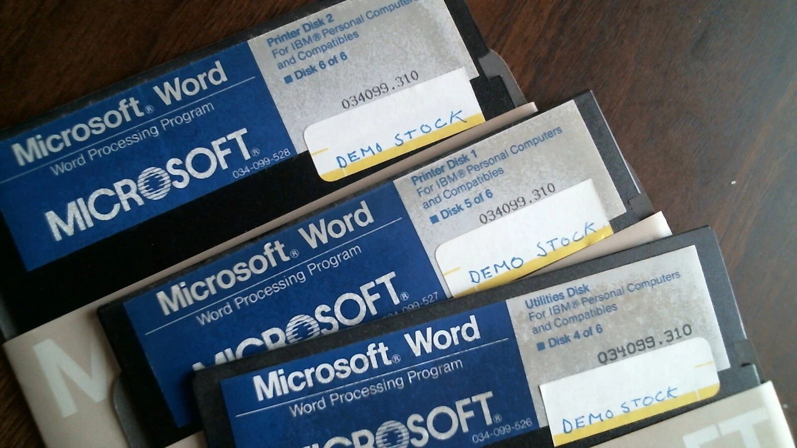 Microsoft Word Processing System IBM - Demo stock - floppy disk 5.25 inch - image 5