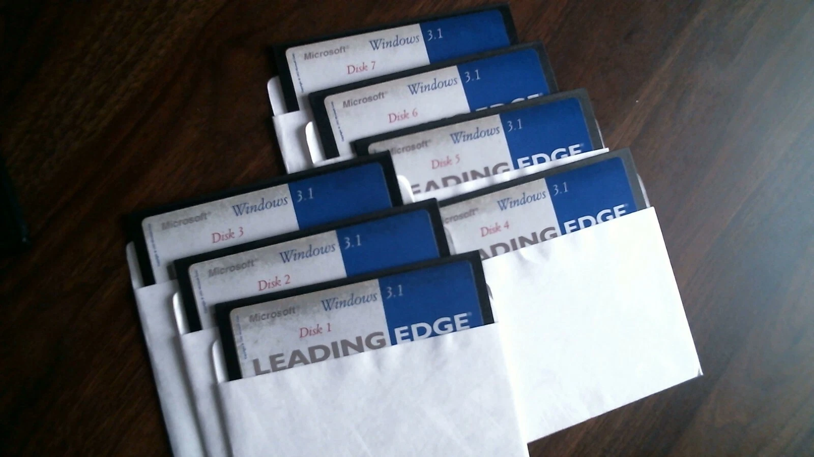 Microsoft Windows 3.1 - Leading Edge 1992 - floppy disk 5.25 inch