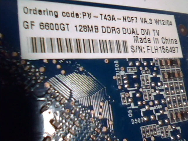 nVidia P218 Dual DVI TV 128MB DDR3 AGP 8X Video Card Geforce 6600 GT NV43 - image 7