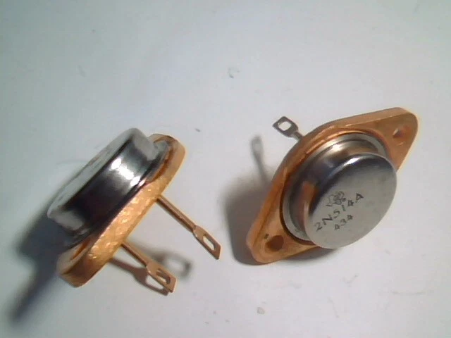 qty2 NEW TI Texas Instruments 2N514A Power Transistor Gold Plated NOS (Motorola)