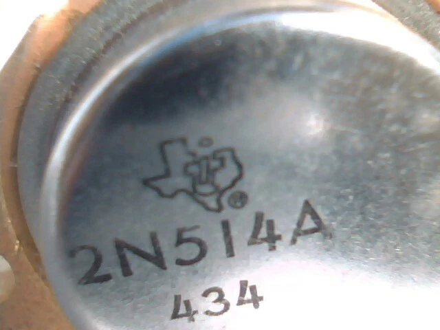 qty2 NEW TI Texas Instruments 2N514A Power Transistor Gold Plated NOS (Motorola) - image 6