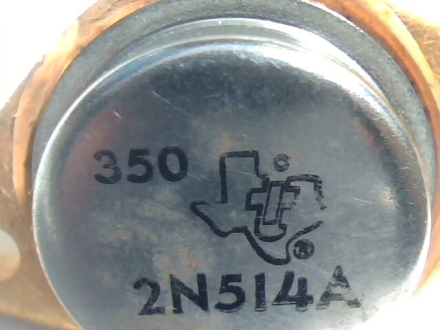qty2 NEW TI Texas Instruments 2N514A Power Transistor Gold Plated NOS (Motorola) - image 7